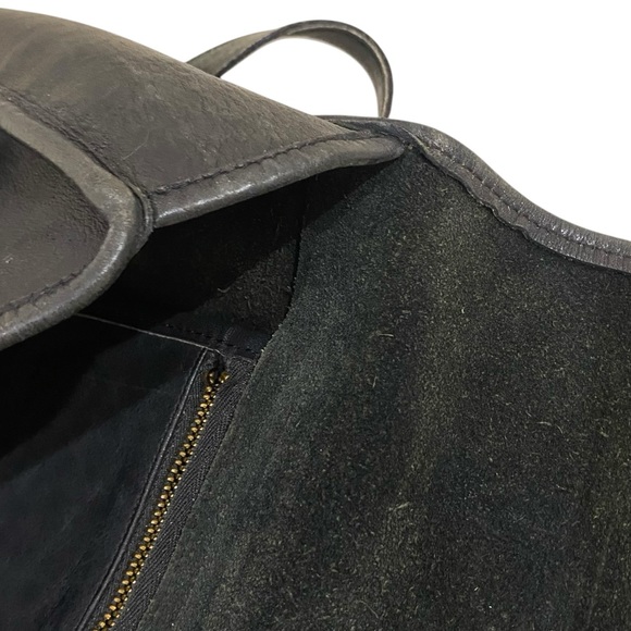 Vintage Coach black leather envelope portfolio briefcase 5190 bag - Picture 4 of 8